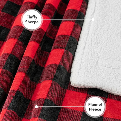 PetAmi Waterproof Dog Blanket for Small Medium Dog, Pet Puppy Blanket Couch Cover Protection, Sherpa Fleece Cat Blanket Couch Sofa Bed Furniture Protector Reversible Soft Washable 29x40 Checker Red