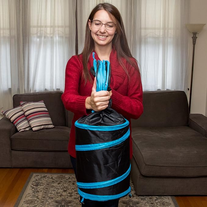 PetLike Cat Tunnel (with Interactive Cat Toy and Catnip Toy) for Indoor Cats Collapsible Pop-up Pet Tube Peek Hole Hideaway Play Toys for Cats with Ball