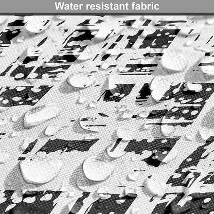 Ambesonne Black and White Dog Crate Cover, Watercolor Stained Pattern Tie Dye Digital Print Shibori Inspired Hippie, Easy to Use Pet Kennel Cover for Cats & Medium Dogs, 30 Inch, White Black