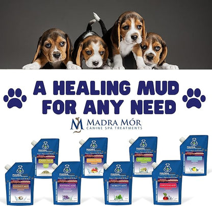Worldwide Nutrition Bundle: Madra Mor Mobility Mud - Dog Essentials Mud Bath, Dog Grooming, Dry Skin for Dogs Treatment, Dog Coat Skin Care Products - 10oz Pouch & Multi-Purpose Key Chain
