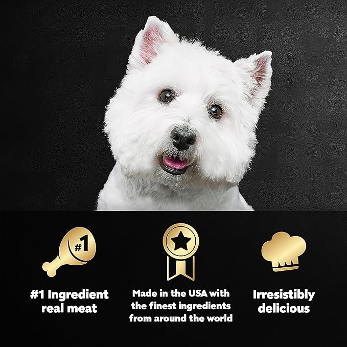 Cesar Wet Dog Food Loaf in Sauce Rotisserie Chicken, Filet Mignon, Angus Beef, and Ham & Egg Flavors Variety Pack, 3.5 oz. Easy Peel Trays (24 Count, Pack of 1)