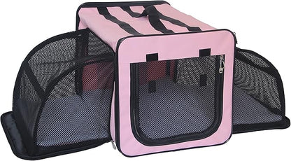 Pet Life ® Roomeo Folding Collapsible Airline Approved Pet Dog Carrier Crate