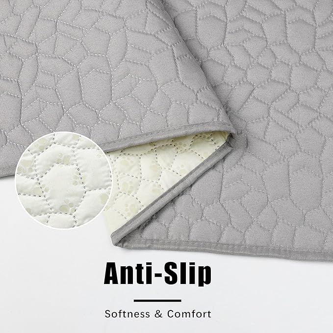 Waterproof Dog Blanket, Washable Anti-Slip Pet Couch Covers for Sofa,Pet Hair Resistant Blankets Bed Chair Furniture Couch Protector for Dogs-40x50,Lightgrey