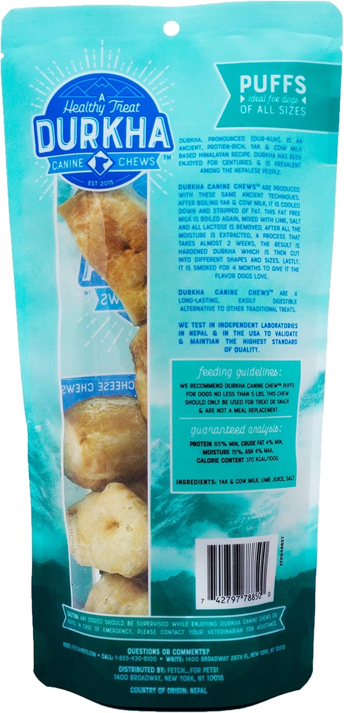 All Natural Himalayan Yak Chews for Dogs | Natural Long Lasting Dog Chew Made from Yak Milk | Great for Aggressive Chewers | Does Not Stain Carpets or Furniture