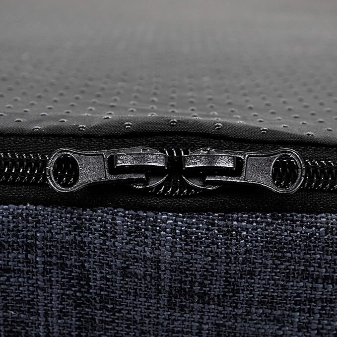 Best Pet Supplies Dog Stairs for Small Dogs & Cats, Foam Pet Steps Portable Ramp for Couch Sofa and High Bed Non-Slip Balanced Indoor Step Support, Paw Safe No Assembly - Dark Gray Linen, 3-Step