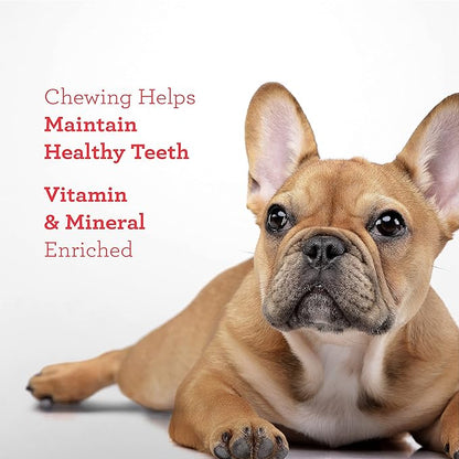 DreamBone Holiday Ham Flavored Chews 6 Count, Made with Real Chicken, Rawhide-Free Chews for Dogs