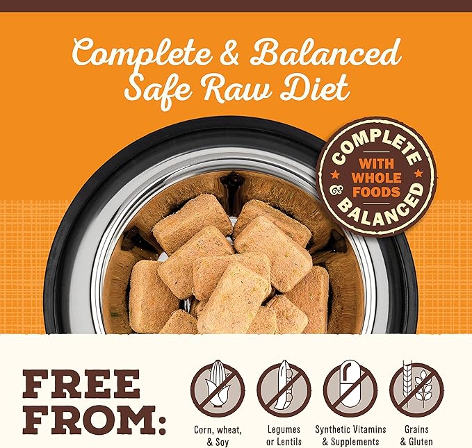 Primal Freeze Dried Raw Dog Food Nuggets, Beef, Complete & Balanced Meal, Also Use as Topper or Treat, Premium, Healthy, Grain Free, High Protein Raw Dog Food, 14 oz