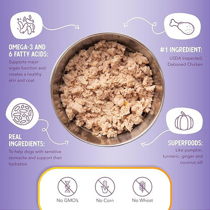 Health Extension Wet Dog Food Chicken & Pumpkin Entrée in Gravy, 9 oz - Digestive Support with Superfoods & Antioxidants for Immune Support (Case of 12 Cans)