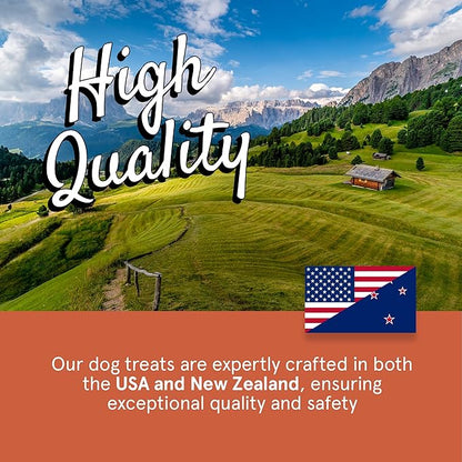 Real Meat Dog Treats - 12oz Bag of Bite-Sized Air-Dried Venison Jerky for Dogs - Grain-Free Jerky Dog Treats Made up of 95% Human-Grade, Free-Range, Grass Fed Venison - Natural High Protein Dog Treats