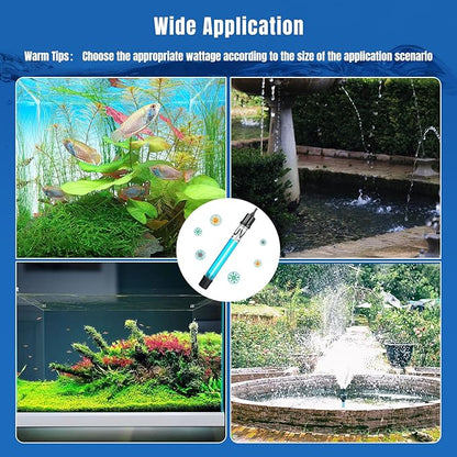 11W Aquarium UV Light for 55-150 Gallon Fish Tank Aquarium Algae Clean Light Green Machine Algae Remover (FishTankLight-11W)