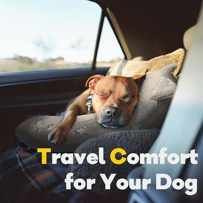 Dog Calming Pillow, Glow in The Dark Dog Put Head on, Soft Question Mark Pillows for Dogs, Kids, Adults, Washable Dog Bed Pillow, Cozy Dog Body Pillow (M Gray)