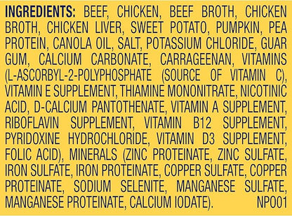 Nature's Recipe Grain Free Wet Dog Food Beef, Sweet Potato, and Pumpkin Recipe, 13 oz. Can (Pack of 12)