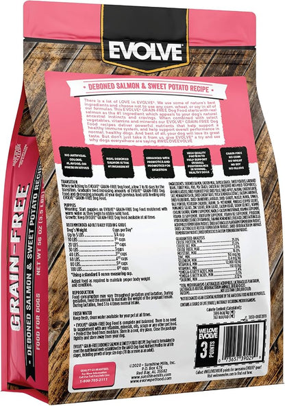 Evolve Grain Free Deboned Salmon & Sweet Potato Recipe Dog Food, 12 lb.