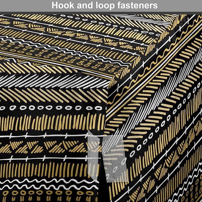 Ambesonne Boho Dog Crate Cover, Tribal Ethnic Retro Mayan Native American Funky Hippie Culture Pattern, Easy to Use Pet Kennel Cover for Medium Large Dogs, 42 Inch, Coffee Charcoal