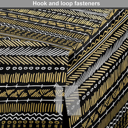 Ambesonne Boho Dog Crate Cover, Tribal Ethnic Retro Mayan Native American Funky Hippie Culture Pattern, Easy to Use Pet Kennel Cover for Small Dogs Puppies Kittens, 18 Inch, Coffee Charcoal