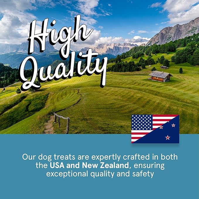 Real Meat Dog Treats - Three 12oz Bag of Bite-Sized Air-Dried Fish & Venison Jerky for Dogs - Grain-Free Jerky Dog Treats Made with 95% All-Natural, Human-Grade, Free-Range Venison & Ocean-Caught Fish