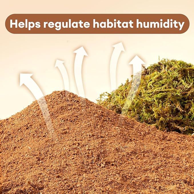 BUCATSTATE 5L Hamster Bedding, Natural Forest Moss Hamster Bedding Odor Control, Nature Hamsters Substrate Cage Accessories for Dwarf Syrian Hamsters, Mice, Gerbils (Dried Moss)