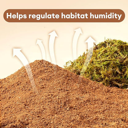 BUCATSTATE 5L Hamster Bedding, Natural Forest Moss Hamster Bedding Odor Control, Nature Hamsters Substrate Cage Accessories for Dwarf Syrian Hamsters, Mice, Gerbils (Dried Moss)