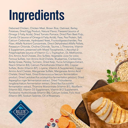 Blue Buffalo True Solutions Total Support Natural Dry Dog Food for Adult Dogs, Chicken, 4-lb. Bag