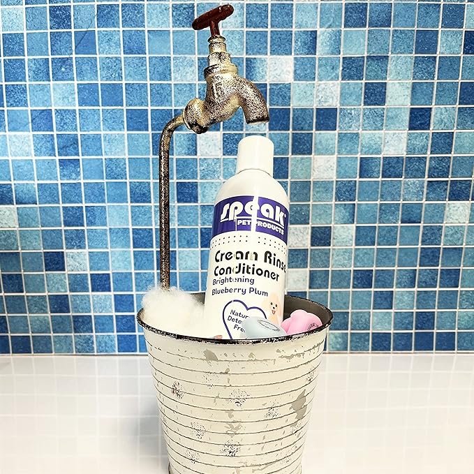 Dog Natural Cream Rinse Conditioner, Brightening Blueberry Plum, 17oz