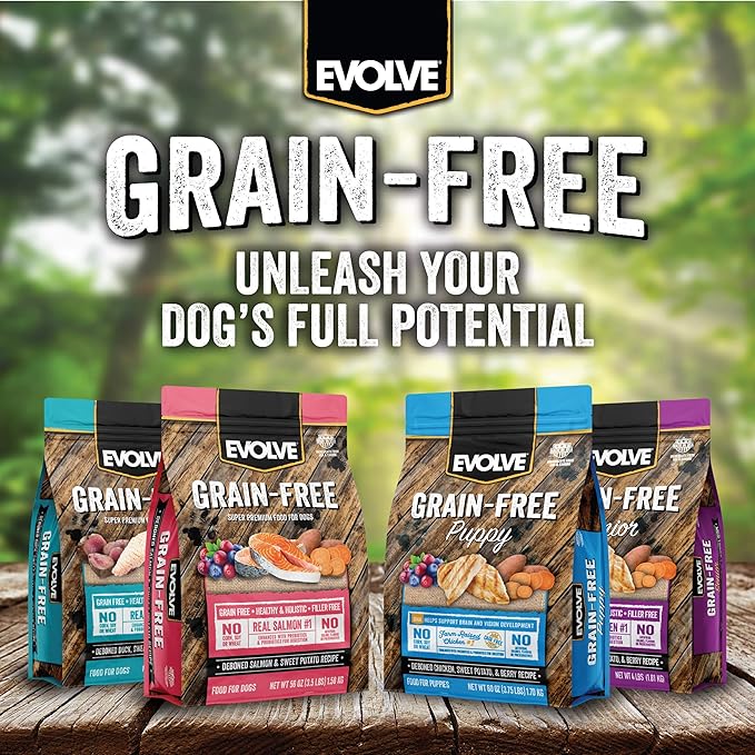 Evolve Grain Free Deboned Turkey & Sweet Potato Recipe Dog Food, 4 lb.