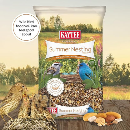 Kaytee Wild Bird Food, Summer Nesting Seed Blend, 8 lb