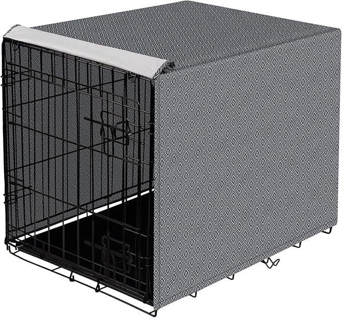 42 Inch Dog Crate Cover for Wire Cages Indoor Breathable Polyester Pet Kennel Cover Machine Wash & Dry Lagre XL (Cover Only)