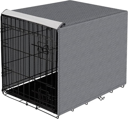 42 Inch Dog Crate Cover for Wire Cages Indoor Breathable Polyester Pet Kennel Cover Machine Wash & Dry Lagre XL (Cover Only)