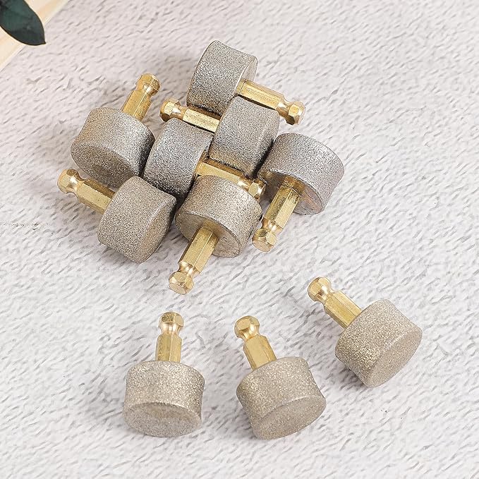 Dog Nail Grinder Replacement Heads: 10Pcs Pet Nail Grinder Diamond Tip Replacement for Most Brands - Spare Grinding Head for Electric Pet Paw Trimmer
