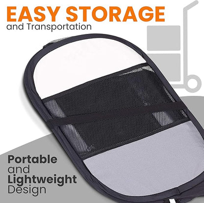 SereneLife On-The-Go Foldable Portable Pet Tent 8-Panel Playpen for Dog & Cat w/Food/Water Bowl, Mesh Exercise Puppy Playground, Pet House Indoor & Outdoor, Travel & Camping Pet Kennel (Grey, Medium)