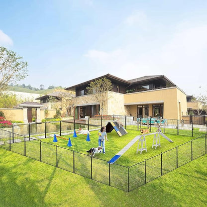 Dog Playpen 32" Height 30 Panels Portable Dog Fence Outdoor for Yard Puppy Playpen Indoor Dog Pen Outdoor for Medium/Small Dogs, Heavy Duty Pet Playpen Dog Kennel for RV, Camping, Yard