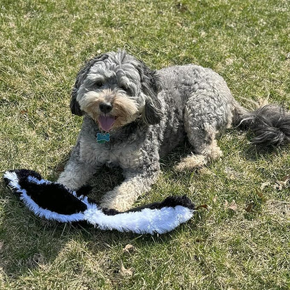 SPOT Skinneeez Skunk 23-Inch Stuffing-Free Plush Dog Toy – Realistic Design with 2 Squeakers – Durable, Soft Polyester for Medium & Large Dogs – Tug, Fetch & Shake Play – for Moderate Chewers