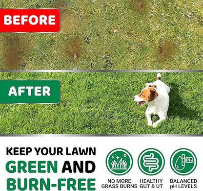 YUMA'S Dog Urine Neutralizer for Lawn - 170 Chews - Advanced Grass Green Savers for Dog Urine - Canine Pee Grass Neutralizer Supplement - Green Lawn Treats with Probiotics and Digestive Enzymes