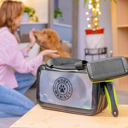 Doodle Grooming Kit with Carrying Case - Labradoodle, Goldendoodle, Bernadoodle & Poodle Slicker Brush, Dematting Comb, Grooming Scissors & Detangling Brush - Short & Long Haired Dog Kit