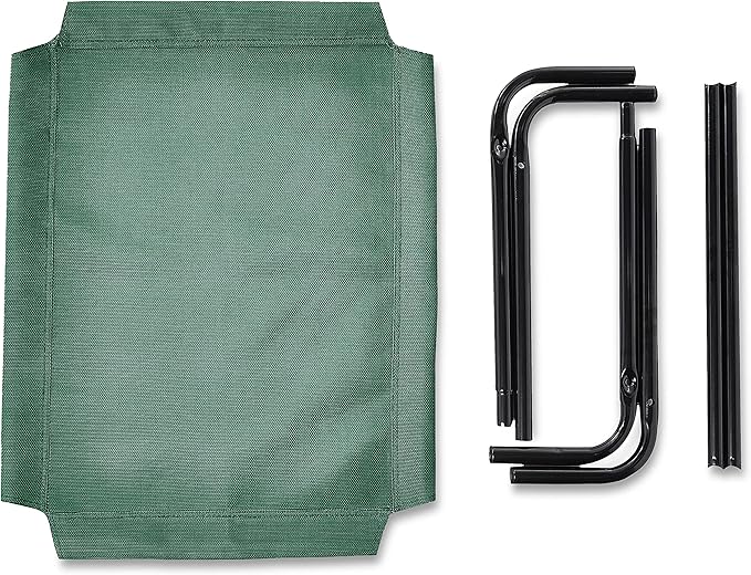 Amazon Basics Cooling Elevated Pet Bed, Small (36 x 22 x 7.5 Inches), Green