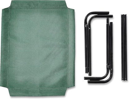 Amazon Basics Cooling Elevated Pet Bed, Small (36 x 22 x 7.5 Inches), Green