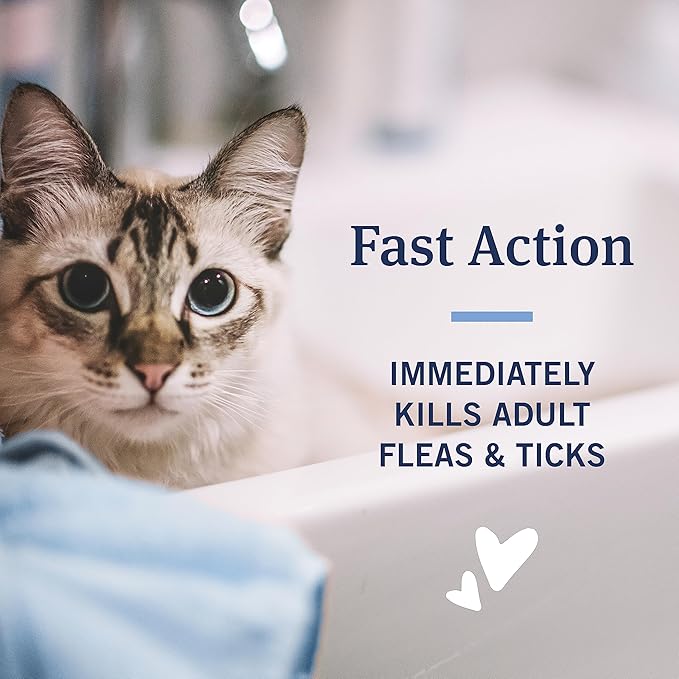 PetArmor Plus Flea and Tick Shampoo for Cats, Kills and Prevents Against Fleas and Ticks, Spring Freesia Scent, 12 fl. oz.