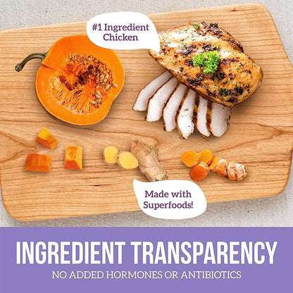 Health Extension Wet Dog Food Chicken & Pumpkin Entrée in Gravy, 9 oz - Digestive Support with Superfoods & Antioxidants for Immune Support (Case of 12 Cans)