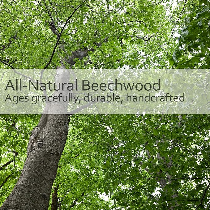 Redecker Natural Pig Bristle Dog Brush with Waxed Beechwood Handle, 9-1/4-Inches