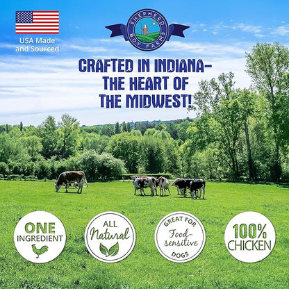 Freeze Dried Dog and Cat Treats, Chicken Breast, All Natural Freeze-Dried Dog Treat & Dog Snacks, Made in USA, High in Protein, Nutrition of Raw Dog Food, Single Ingredient, 8oz